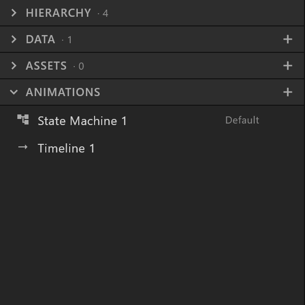 The Animations section