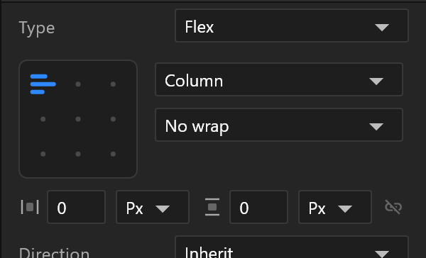 The Flex section: grow and shrink, self align, display and clip