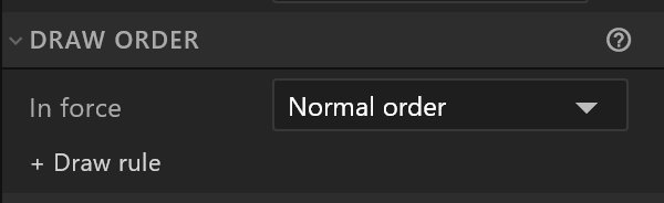 The Draw Order section